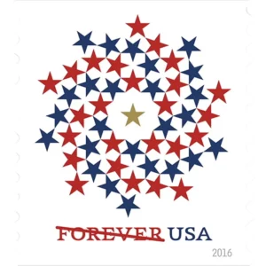 2016 Patriotic Spiral Forever First Class Forever Stamps
