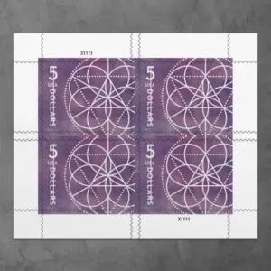 2022 $5 Floral Geometry Forever First Class Postage Stamp