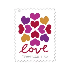 Hearts Blossom Forever Stamps